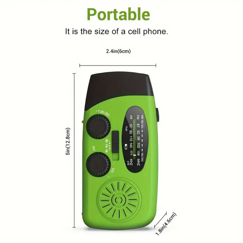 7-in-1 Portable Emergency Radio